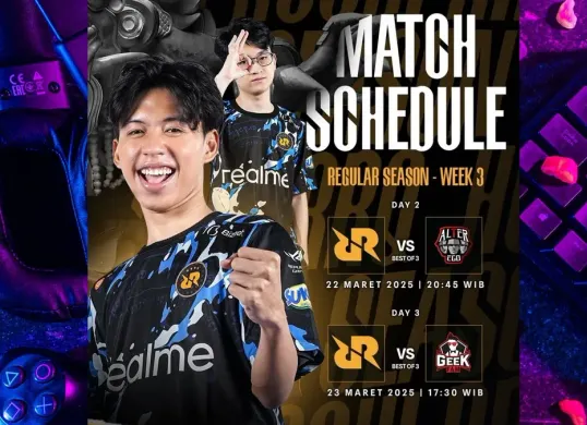 Jadwal MPL Indonesia Season 15, RRQ Hoshi siapkan pertahanan pemuncak klasemen sementara. (RRQ)