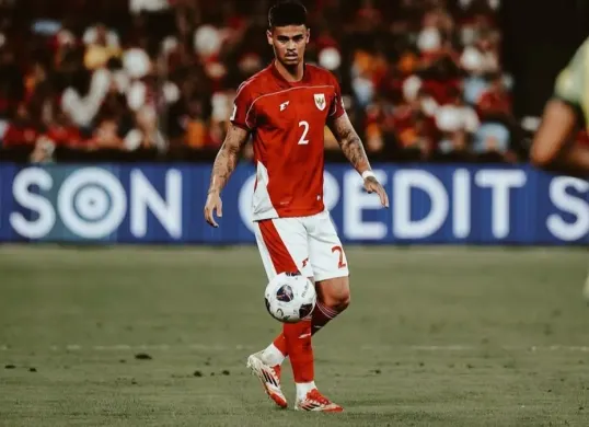Bek pemain timnas Indonesia Mees Hilgers. (IG Mees Hilgers)