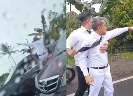 Momen Bupati Jeneponto mengamuk di tengah arak-arakan seusai resmi dilantik. (Sumber: Tangkap Layar X/@neVerAl0nely)
