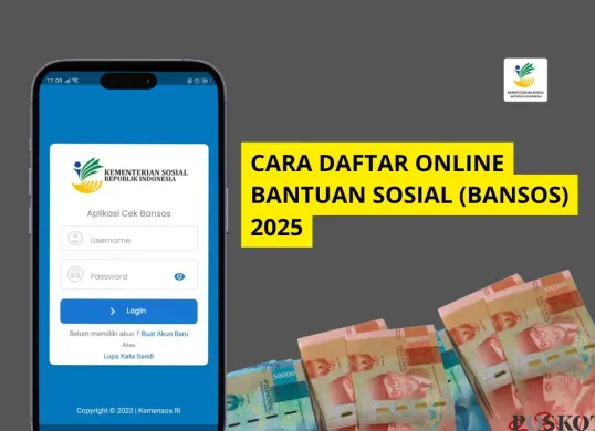 Berikut ini cara daftar bansos 2025 secara online melalui aplikasi Cek Bansos. (Sumber: Poskota/Iko Sara Hosa)