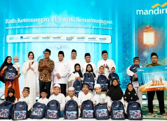 Bank Mandiri Group kembali berbagi kebaikan di bulan suci Ramadhan dengan masyarakat. (Sumber: Dok. Bank Mandiri)