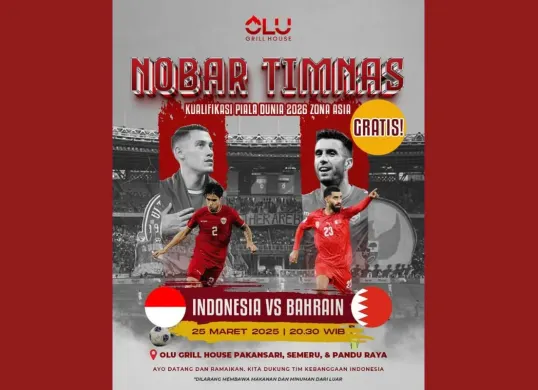 Lokasi nobar Timnas Indonesia di Bogor (Sumber: Instagram/olugrillhouse_)