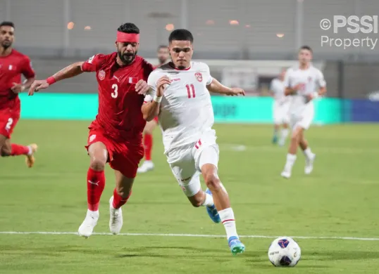 Potret pemain Timnas Indonesia saat melawan Bahrain di Kualifikasi Piala Dunia 2026. (Sumber: PSSI)