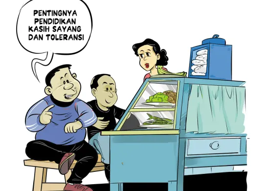 Obrolan Warteg : Perlunya Kurikulum Cinta (Sumber: Poskota/Arif Setiadi)