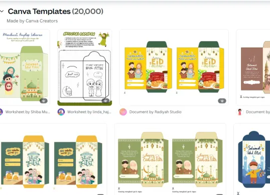 Cara Buat Amplop Lebaran 2025 di Canva, Mudah dan Unik (Sumber: Screenshot/Canva)