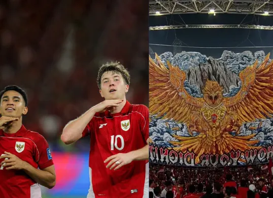 Ole Romeny cetak gol kemenangan Indonesia atas Bahrain! (Sumber: Poskota/Yusuf Sidiq)