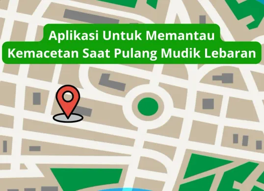 2 aplikasi untuk memudahkan pemudik agar terhindar dari kemacetan pulang kampung lebaran. (Canva)