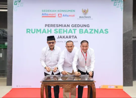 Peresmian Rumah Sehat Baznas Jakarta yang bekerja sama dengan Alfa Group, Selasa, 25 Maret 2025. (Sumber: Dok. BAZNAS RI)