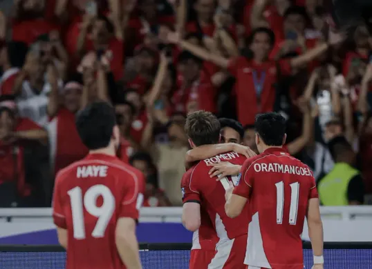 Timnas Indonesia merayakan kemenangan atas Bahrain. Bisakah mereka menciptakan keajaiban di sisa laga kualifikasi? (Sumber: Dok/PSSI)