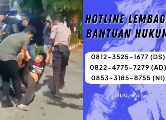 Tangkapan Layar. Demonstrasi tolak RUU Polri dan UU TNI di Kediri, Jawa Timur berujung ricuh. Massa aksi ditangkap polisi. (Sumber: X/@barengwarga)