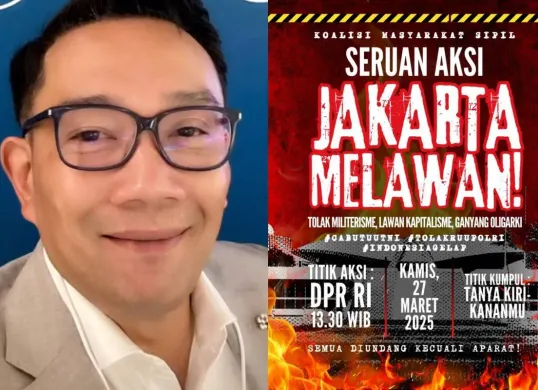 Netizen berspekulasi bahwa rumor perselingkuhan Ridwan Kamil hanyalah pengalihan isu UU TNI. (Sumber: Kolase Intagram/@ridwankamil dan X/@barengwarga)