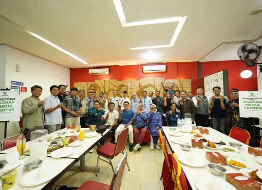 BAZNAS RI ajak media perkuat literasi zakat. (Sumber: Dok. BAZNAS RI)