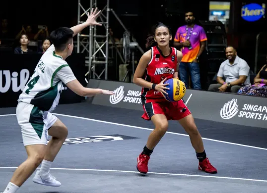 Timnas 3X3 Putri Indonesia sukses melaju ke Babak Utama FIBA 3X3 Asia Cup 2025. (Sumber: FIBA 3X3)