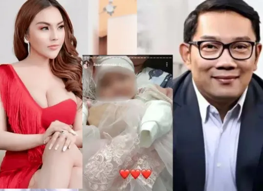 Lisa Mariana dan anak perempuannya, Celine, yang disebut hasil hubungan dengan Ridwan Kamil. (Sumber: Instagram/@lisamarianaaa/@ridwankamil)