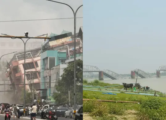 Banyak bangunan dilaporkan hancur akibat gempa Myanmar berkekuatan 7,7 skala Richter. (Sumber: X/@HamdiCelikbas)