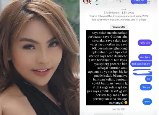 Lisa Mariana menepis klarifikasi Ridwan Kamil terkait bantuan kuliah. (Sumber: Instagram/@lisamarianaaa)