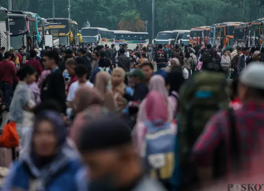 PT Jasa Raharja secara resmi membuka pendaftaran mudik gratis tahun 2026 mulai 12 Februari hingga 28 Februari 2026. (Sumber: Poskota/Bilal Nugraha Ginanjar)