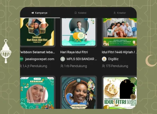 Cara edit foto bikin Twibbon lebaran 2025, caranya gampang cek di sini. (Sumber: Poskota/Faiz)