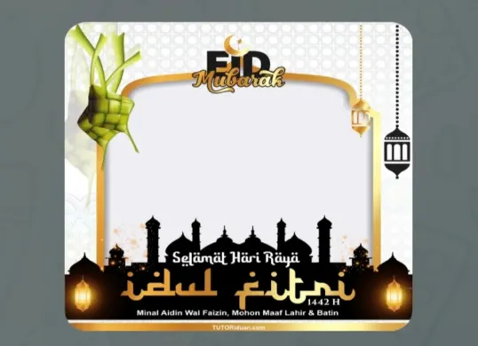 Rayakan Lebaran dengan cara kreatif. Temukan 15 twibbon Idul Fitri sederhana dan elegan yang bisa kamu pasang untuk meriahkan hari raya. (Sumber: Twibbon)