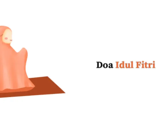 Ilustrasi doa Idul Fitri. (Sumber: Yatim Mandiri)