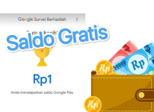 Klaim saldo gratis Rp13.000 dari aplikasi penghasil uang. (Google Isi Survei)