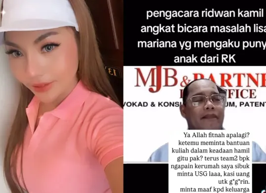 Lisa Mariana disebut fitnah oleh kuasa hukum Ridwan Kamil apabila tidak isa memberikan bukti secara hukum. (Sumber: Instagram/@lisamarianaaa)