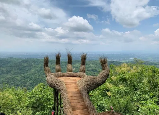 Spot foto hidden gems di hutan pinus Pengger. (Sumber: Pinterest)
