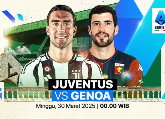 Info live streaming Juventus vs Genoa. (Sumber: Vidio)