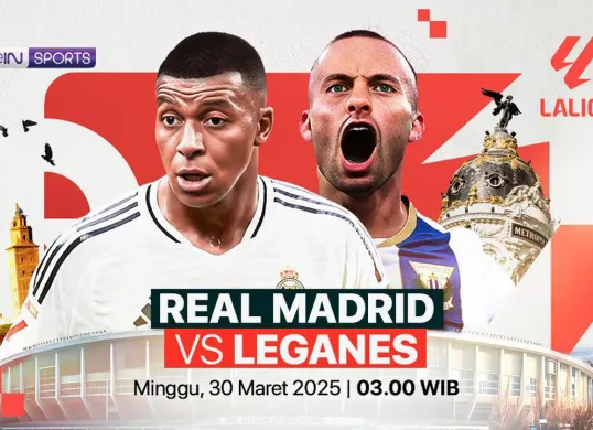 Link live streaming Real Madrid vs Leganes. (Sumber: Vidio)