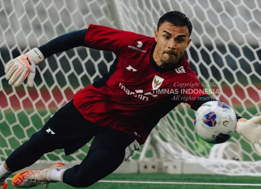 Potret Kiper Timnas Indonesia, Emil Audero Mulyadi. (Sumber: X/@TimnasIndonesia)