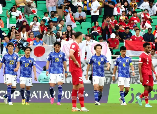 Timnas Indonesia vs Jepang di Kualifikasi Piala Dunia 2026. (Sumber: Pinterest)
