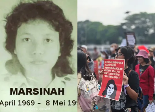 Profil Marsinah yang diberikan gelar Pahlawan Nasional hari ini oleh Prabowo (Sumber: X)