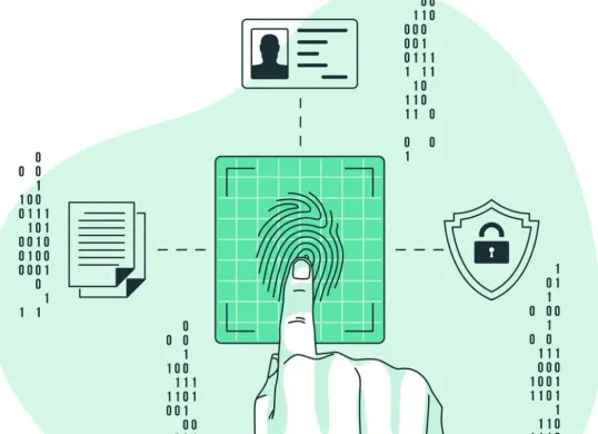 Ilustrasi amankan data pribadi dari pinjol ilegal. (Sumber: Freepik/Storyset)