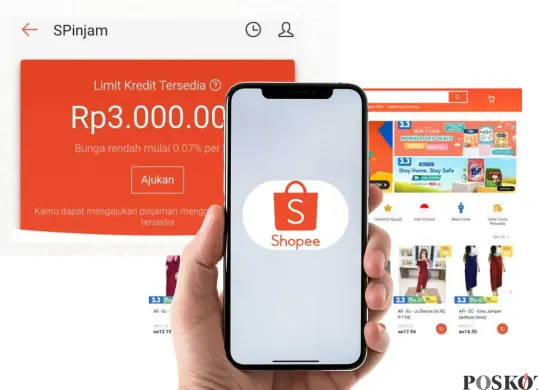 Berikut ini cara cairkan saldo pinjaman Rp500.000 di aplikasi Shopee. (Sumber: Poskota/Faiz)