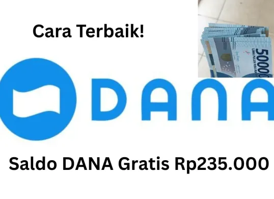 Gunakan cara terbaik ini untuk klaim saldo DANA gratis Rp235.000 masuk ke dompet elektronik. (Sumber: Poskota)