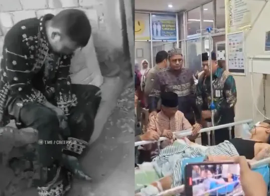Peristiwa mengejutkan terjadi di Palembang saat seorang pengantin pria, Ahmad Handa (31) menjadi korban pembacokan dan penembakan oleh orang tak dikenal (OTK) tepat sebelum melaksanakan akad nikah. (Sumber: X/@creepyroom)