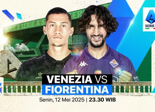 Info live streaming Venezia vs Fiorentina. (Sumber: Vidio)
