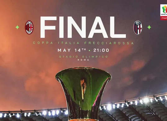 Info live gratis Bologna vs AC Milan di final Coppa Italia 2025. (Sumber: Instagram @seriea)