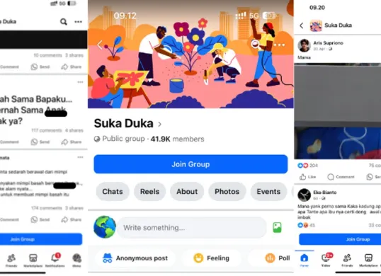 Konten menyimpang di grup Facebook 'Suka Duka' picu kecaman warganet. Mirip kasus Fantasi Sedarah, ini reaksi netizen dan upaya pelaporan! (Sumber: X/@laviencapri)