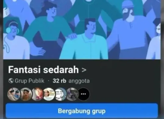 Grup Facebook Fantasi Sedarah yang heboh dikecam masyarakat. (Sumber: Istimewa)