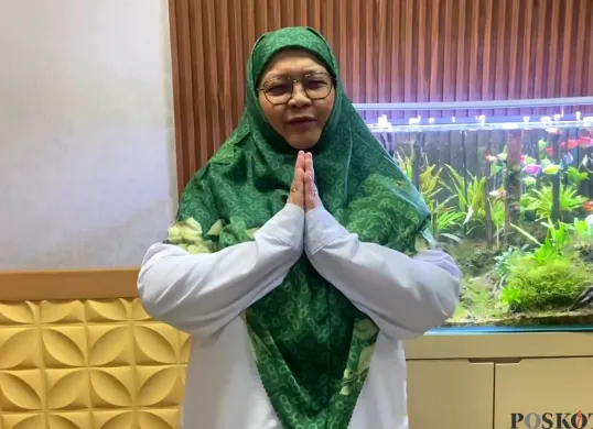 Kepala Disdik Kota Depok, Siti Chaerijah Aurijah. (Sumber: POSKOTA | Foto: Angga Pahlevi)