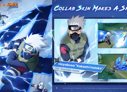 Ilustrasi kolaborasi MLBB x Naruto. (Sumber: MobileLegendsOL)