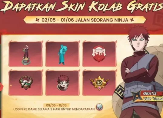 MLBB x Naruto. (Sumber: Istimewa)