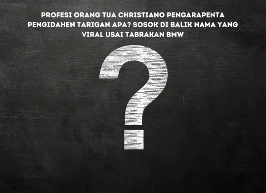 Christiano Pengarapenta Pengidahen Tarigan, diduga sebagai pengemudi BMW dalam kecelakaan Sleman.