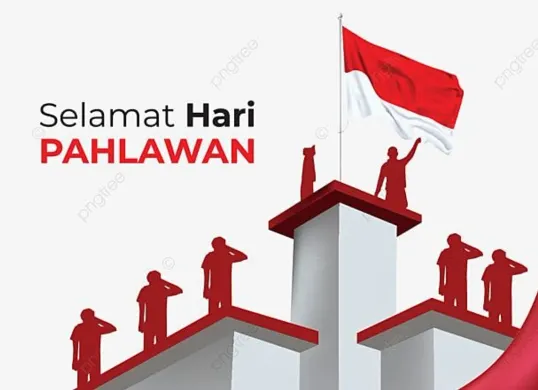 Hari Pahlawan 2025 apakah libur atau tidak? Cek di sini infonya. (Sumber: pngtree)