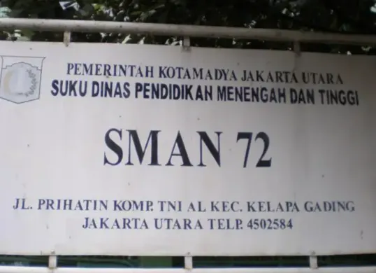 Ini Alasan SMAN 72 Jakarta Jadi Incaran Siswa Berprestasi (Sumber: Dok/@kemendikdasmen.go.id)