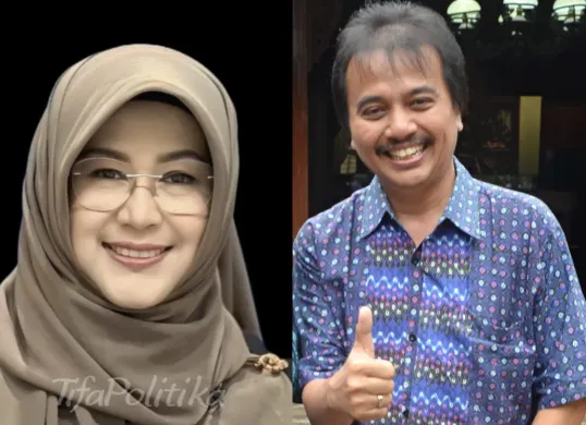 Potret Dokter Tifa (kiri) dan Roy Suryo (kanan). (Sumber: X)