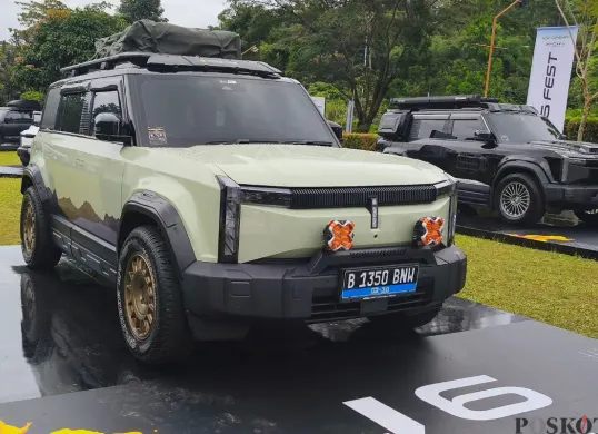Lomba modifikasi di Chery J6 Festival 2025. (Sumber: Poskota/Erwan Hartawan)