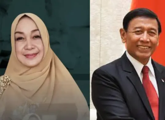 Jenderal TNI (Purn) Wiranto dan Istrinya Rugaiya Usman (Sumber: Kolase)