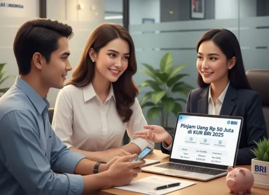 Cara pengajuan KUR BRI Rp50 juta. (Sumber: Gemini AI)